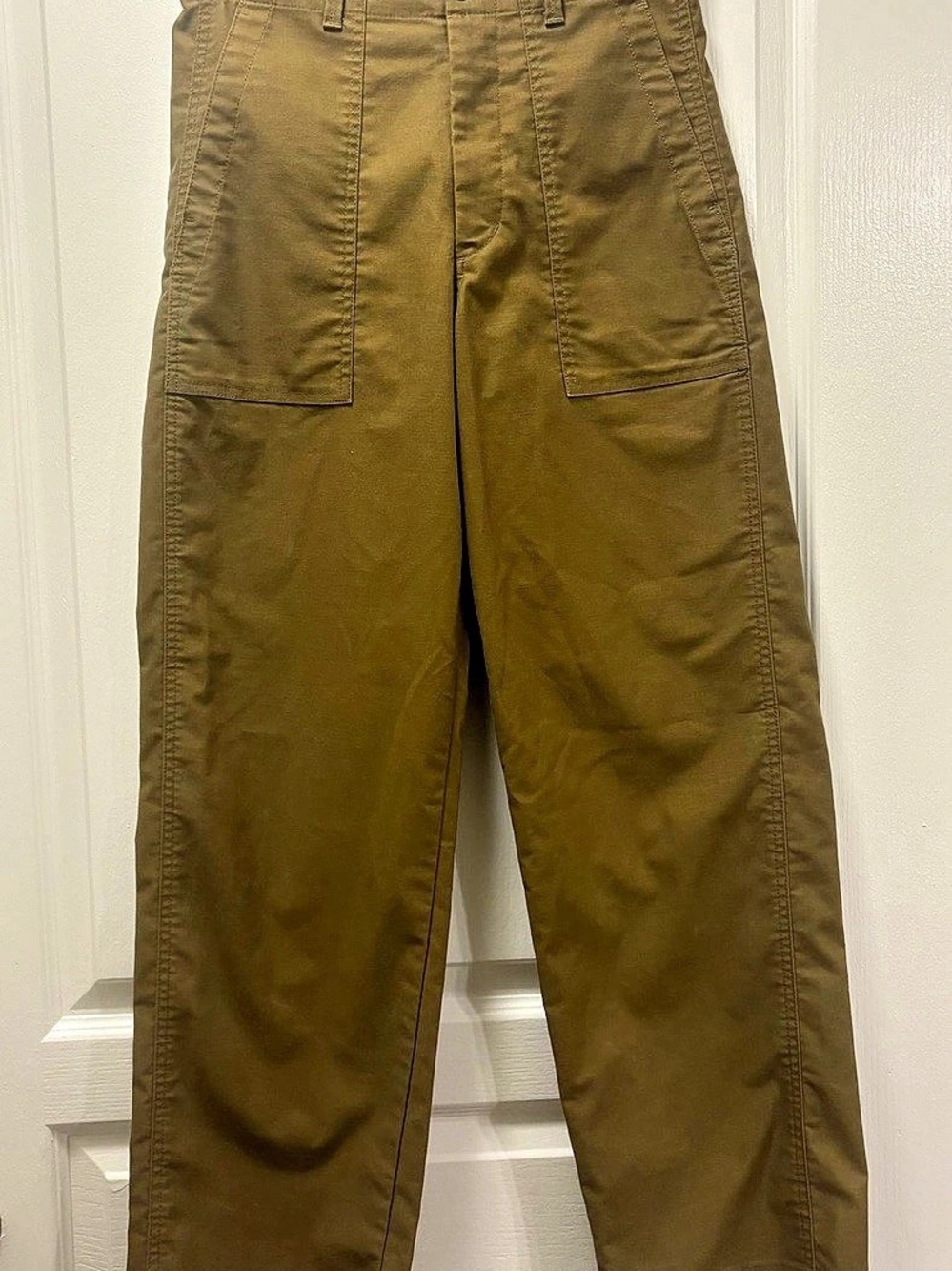 UNIQLO Wide Fit Cargo Pants Wide Leg Green Size XS NWOT